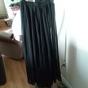 Sheer Black Beach Pants 4X-Fits Like 2X